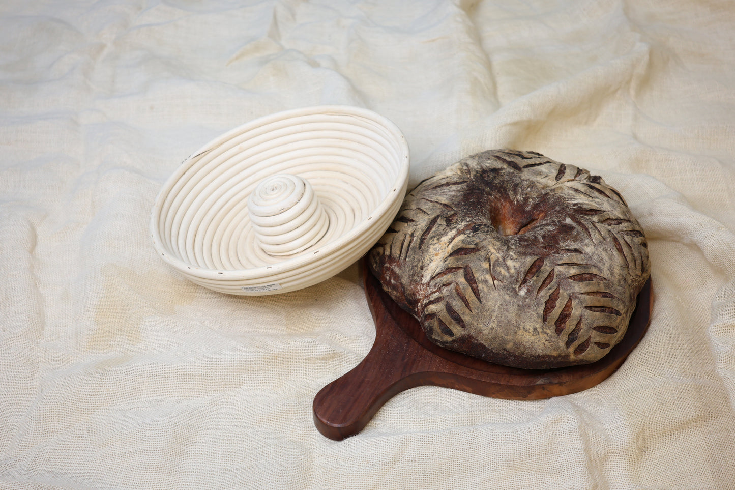 Diner Wares Bread Proofing Basket Rattan Round with Riser – 28 × 8 cm (Capacity 2 kg)