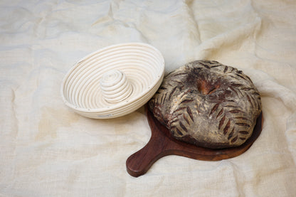 Diner Wares Bread Proofing Basket Rattan Round with Riser – 28 × 8 cm (Capacity 2 kg)