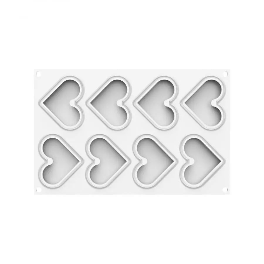 SILIKOMART Professional Valentine Cake Moulds - Level Hearts 580