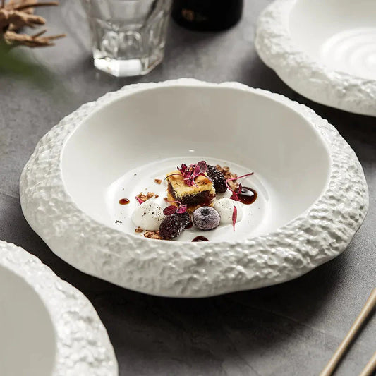 ROKA White Matt Lunar Portion Bowl