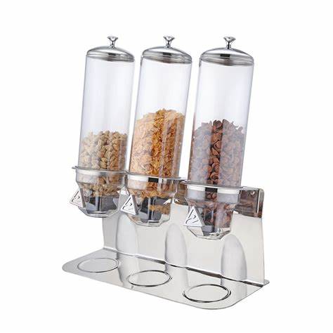SUNNEx Cereal Dispenser Triple Rotating 4 ltr. each PC / SS