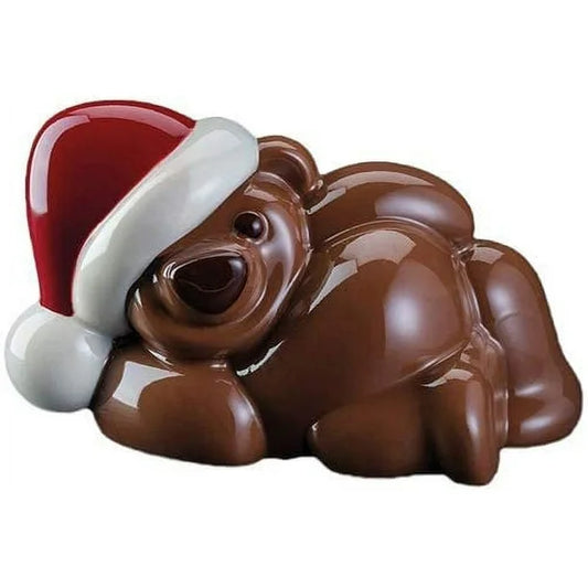 PAVONI Christmas Comfort Teddy Bear Chocolate Mould 230g | Professional Thermoformed Bakery Mould