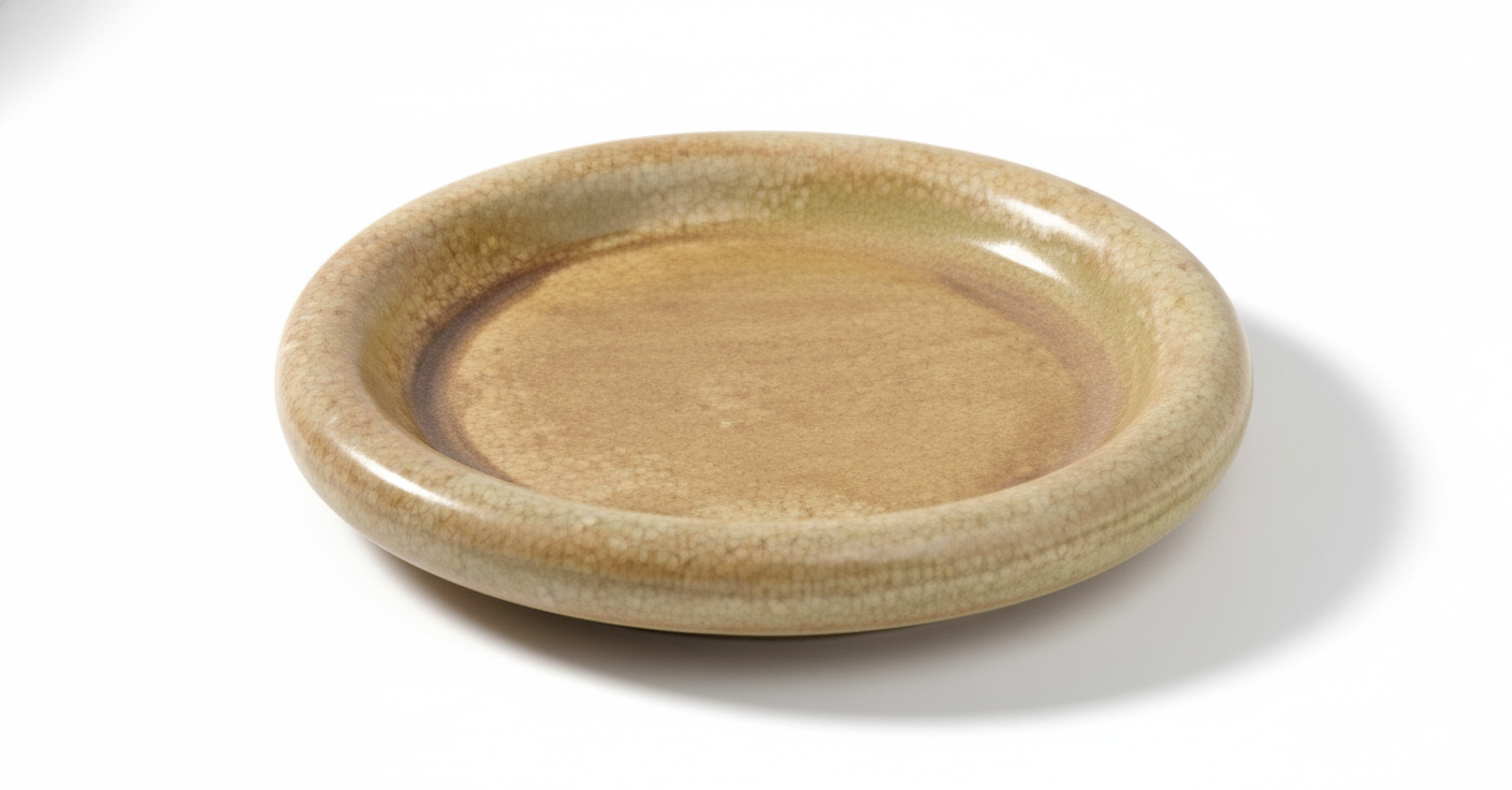 AURA Round Pedestal Plate Sablestone