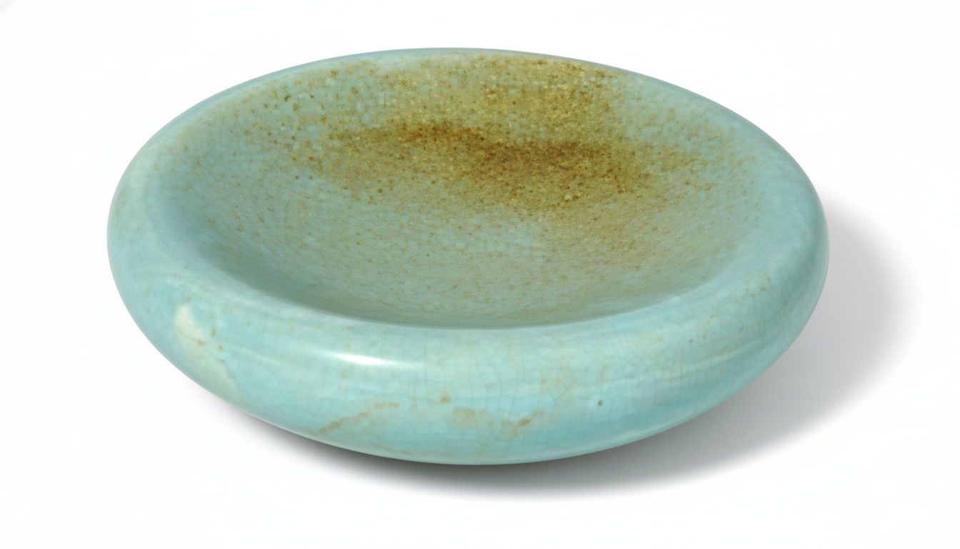 AURA Round Pedestal Bowl Aqua