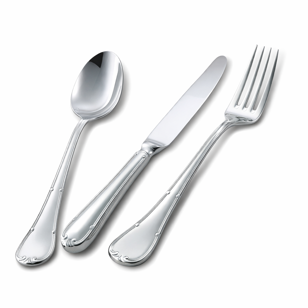 MONTELLI Ruban 18/10 Stainless Steel Cutlery – 4 mm Premium Heavy Duty | Professional Use