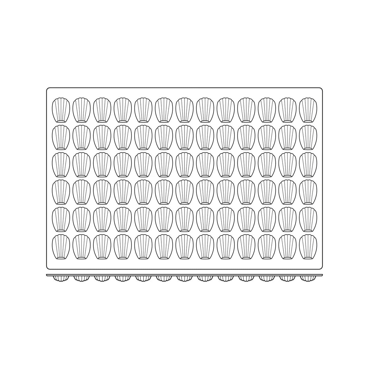 SILIKOMART Silicon Mini Madeleine Mould SQ030