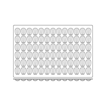 SILIKOMART Silicon Mini Madeleine Mould SQ030