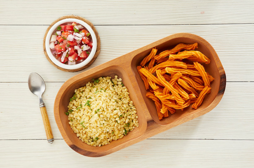 DINER WARES Acacia Wood Divided Tray L-30 x W-15 x H-3.8 Cms