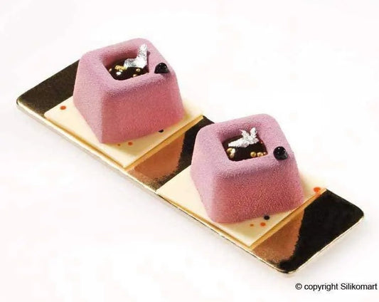 SILIKOMART Silicon Small Square Savarin Mould SF081