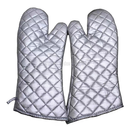 DINER WARES Gloves Pair Oven Silver Large