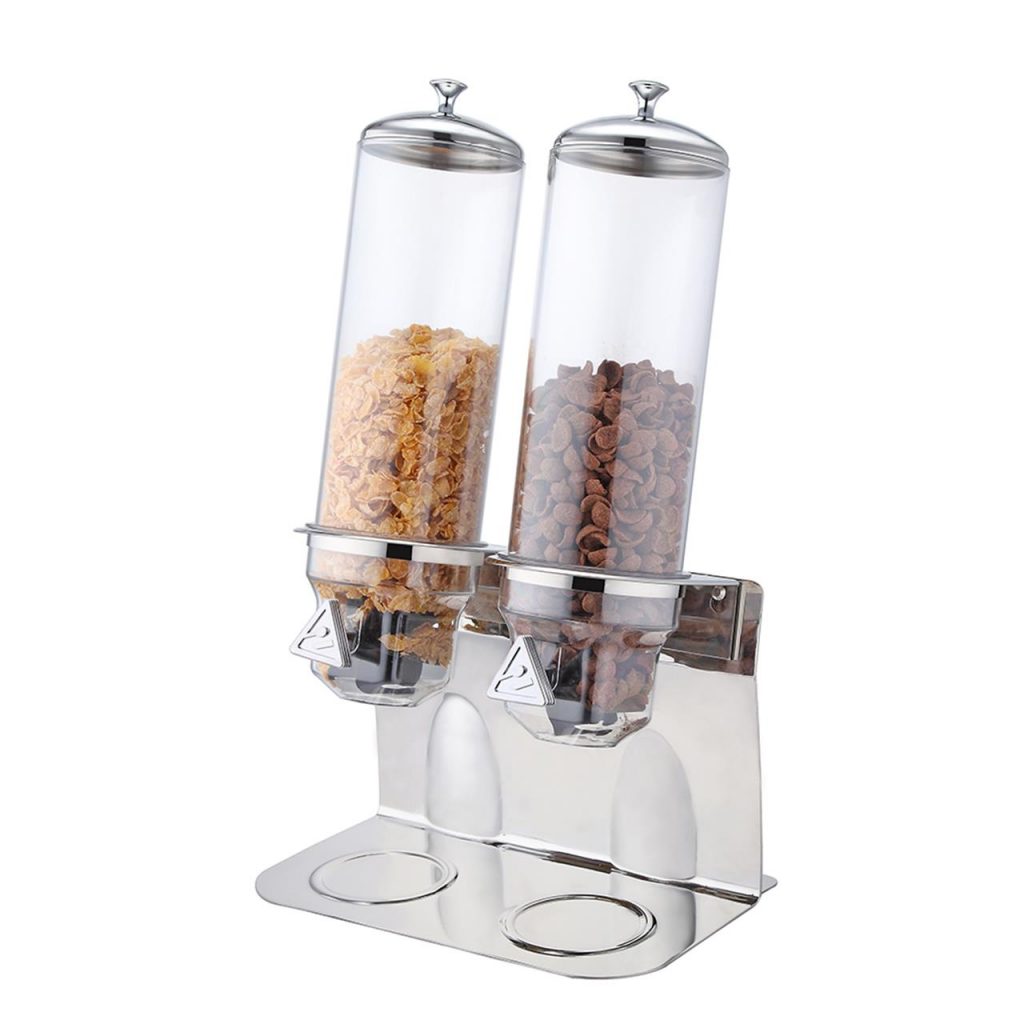 SUNNEx Cereal Dispenser Double Cap: 4 ltr. each PC / SS