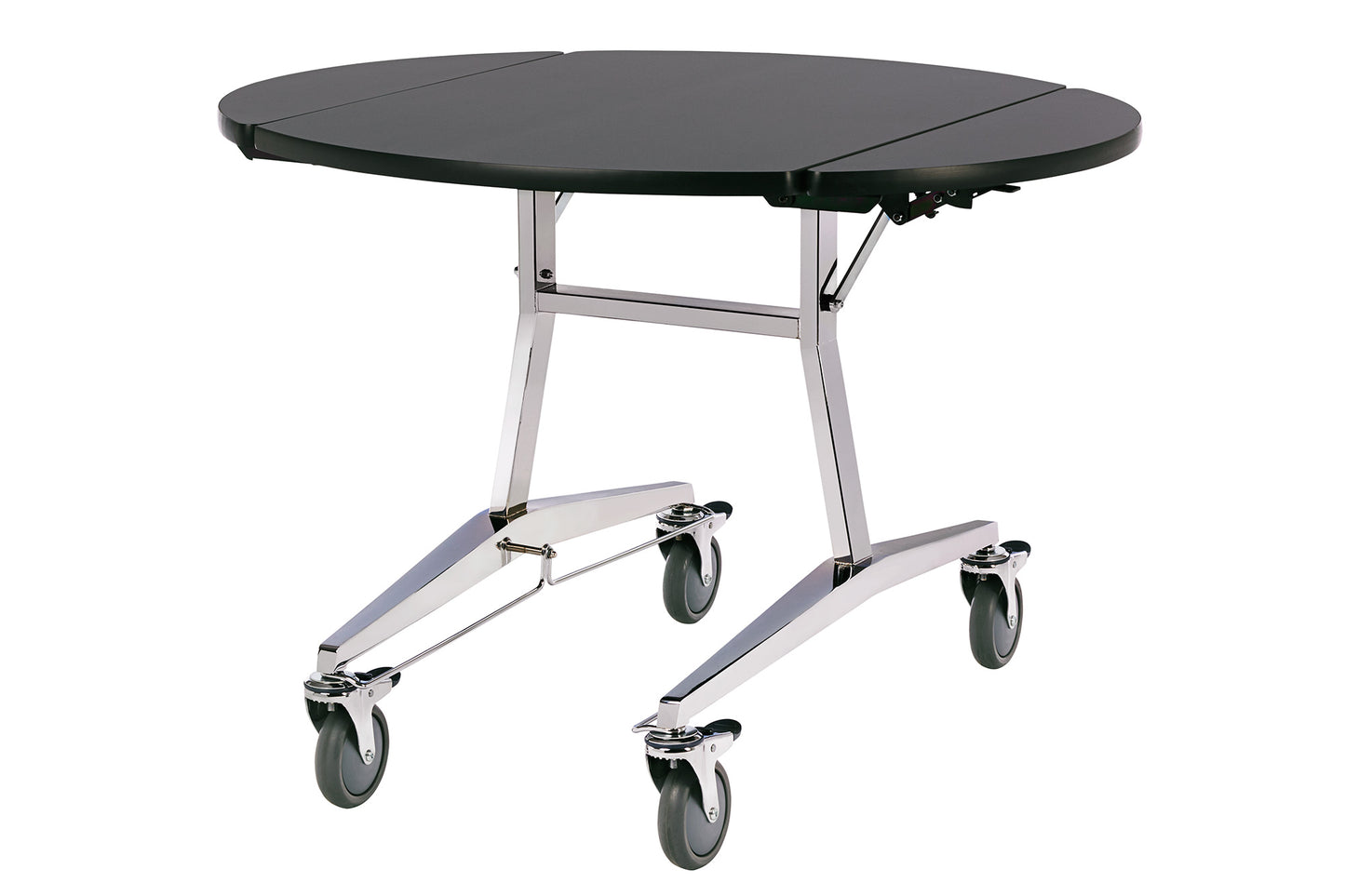 DINER WARES Premium Room Service Tri - Fold Table Trolley [Without Hot Box]