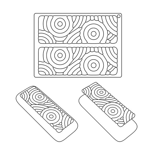 PAVONI Top Silicon Mould Circle 90ml TOP04S