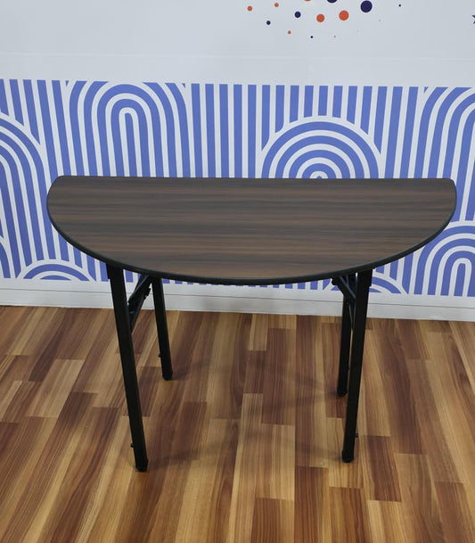 DINER WARES Banquet Table with Laminated Top Half Round