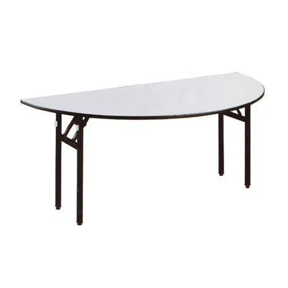 DINER WARES Banquet Table with Laminated Top Half Round