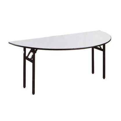 DINER WARES Banquet Table with Laminated Top Half Round