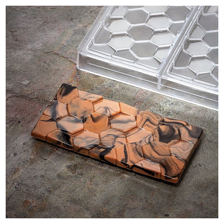 PAVONI Choco Bar Mould Pave 3 Indents 100g PC5006