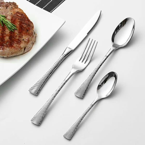 SHAPES Sequel Design 18/10 Stainless Steel Cutlery – Mirror Finish | 4 mm Premium Heavy Duty | Professional Use