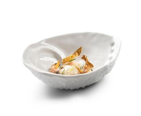 ROKA White Matt Oyester Dip Bowl 10 cm