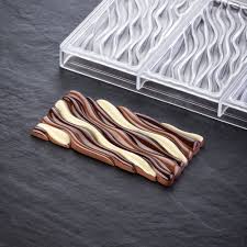 PAVONI Choco Bar Mould Fluid 3 Indents 50g PC5030