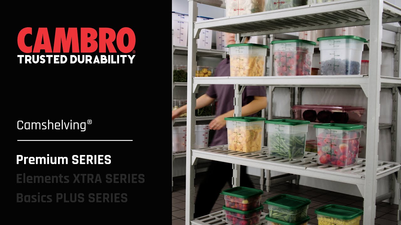 CAMBRO Cam Shelf Racks with 5 Shelves
