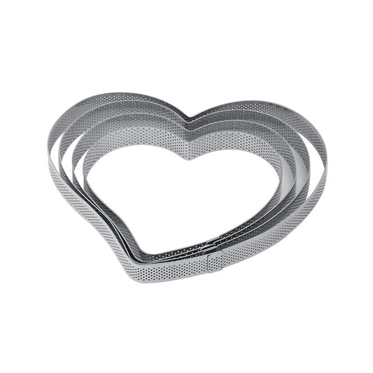 PAVONI Micro Perforated SS Heart Shaped Band  XF27