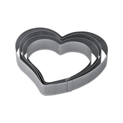 PAVONI Micro Perforated SS Heart Shaped Band XF26