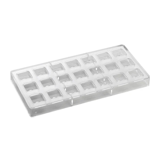 PAVONI Choco Bar Mould Artisanal Square Point PC104