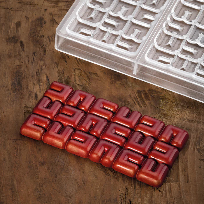 PAVONI Choco Bar Mould Ola 3 Indents 100g PC5003