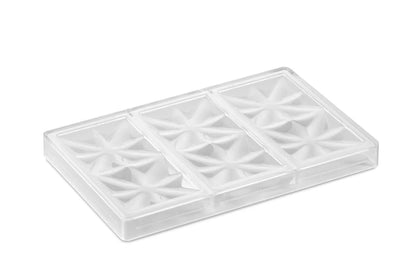 PAVONI Choco Bar Mould Edelweiss 3 Indents 100g PC5005