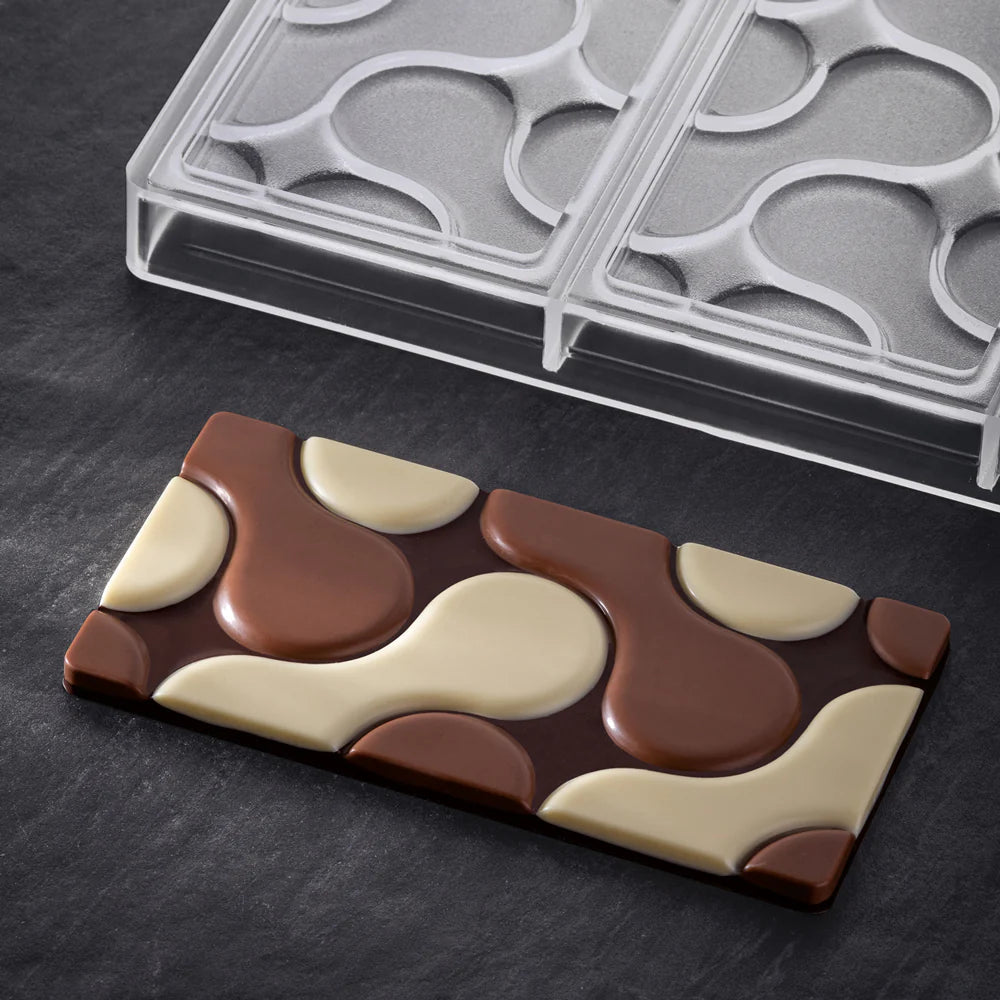 PAVONI Choco Bar Mould Flow 3 Indents 100g PC5007