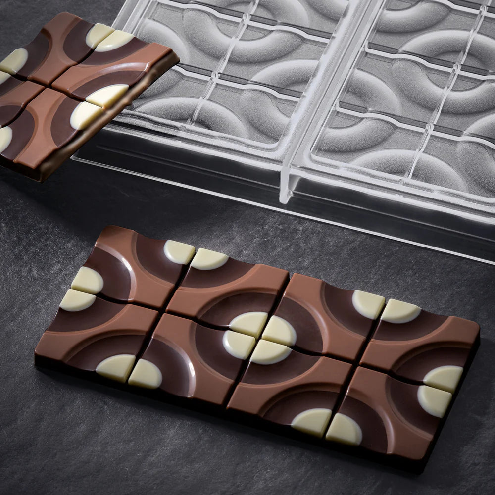 PAVONI Choco Bar Mould Target 3 Indents 100g PC5008