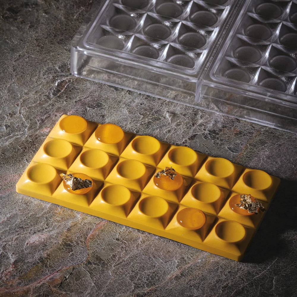 PAVONI Choco Bar Mould Bricks 3 Indents 100g PC5010