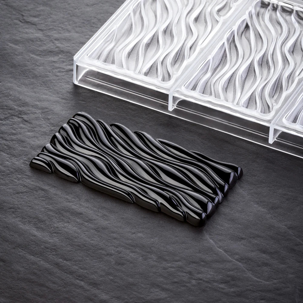 PAVONI Choco Bar Mould Fluid 3 Indents 50g PC5030