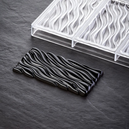 PAVONI Choco Bar Mould Fluid 3 Indents 50g PC5030