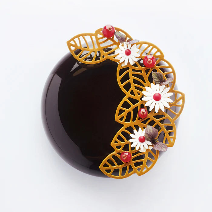 PAVONI 3D Pavodecor Silicone Mat  300 x 175 mm Leaves 8.5 PR001