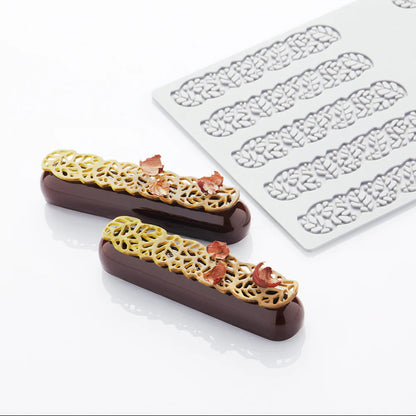 PAVONI 3D Pavodecor Silicone Mat 300 x 175mm Leaves 3.4 PR003