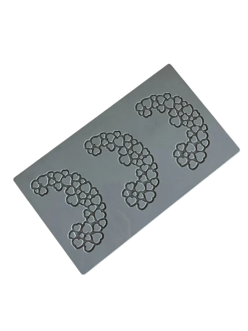 PAVONI 3D Pavodecor Silicone Mat 300 x 175 mm Hearts 5.8 PR007