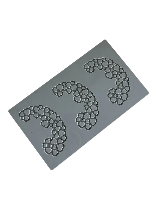 PAVONI 3D Pavodecor Silicone Mat 300 x 175 mm Hearts 5.8 PR007