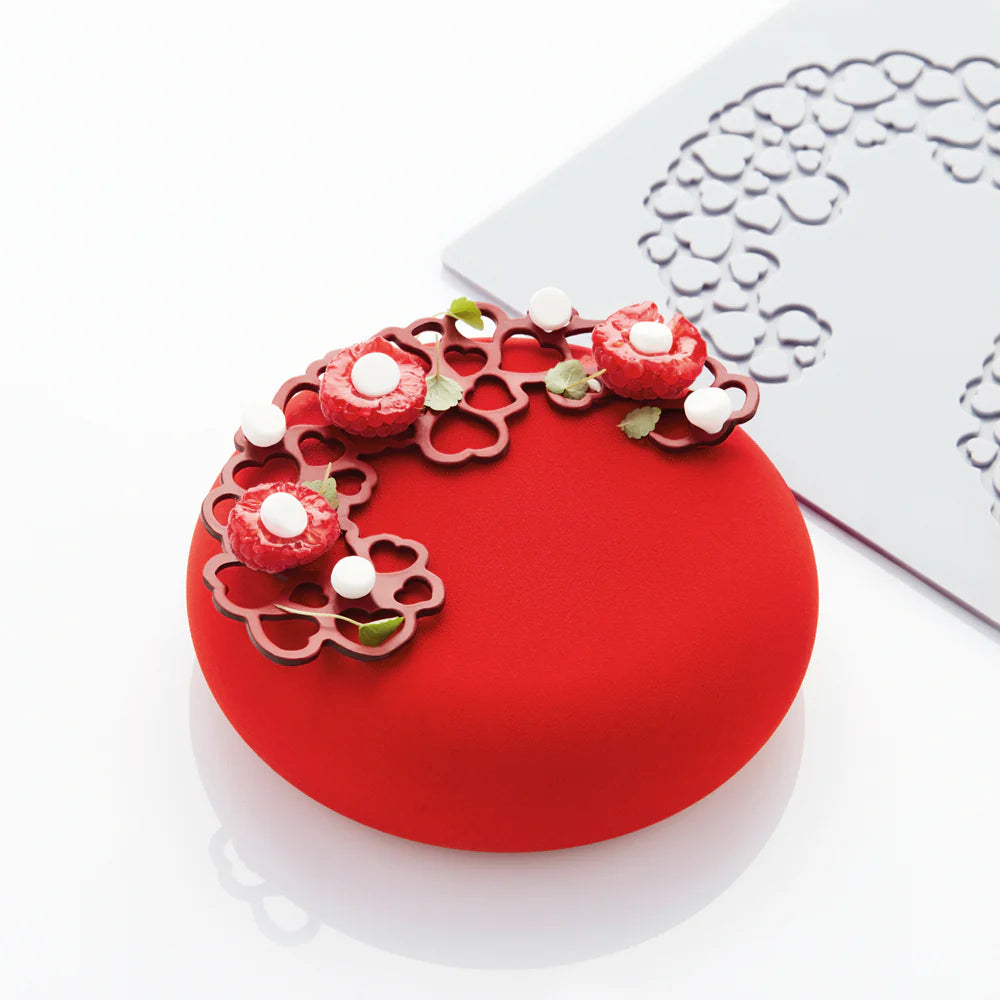 PAVONI 3D Pavodecor Silicone Mat 300 x 175 mm Hearts 5.8 PR007