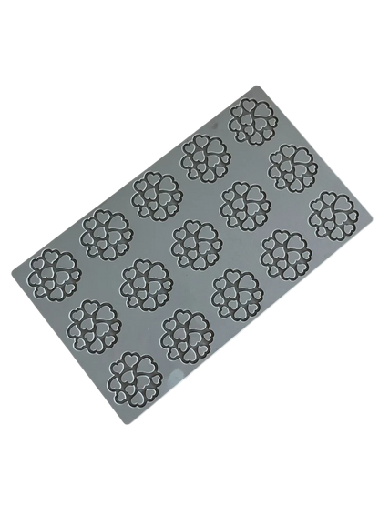 PAVONI 3D Pavodecor Silicone Mat 300 x 175 mm Hearts 1.6 PR008