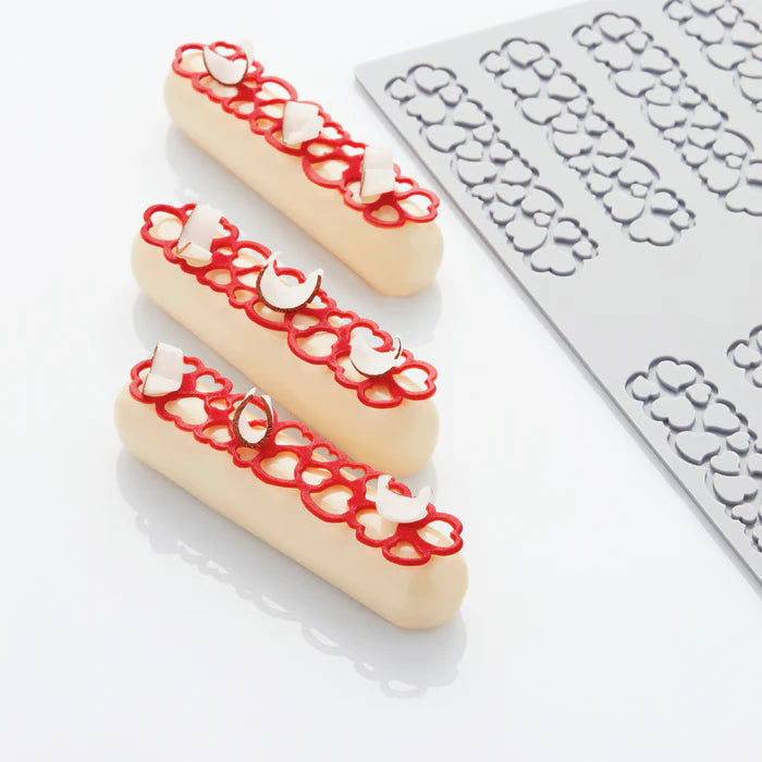 PAVONI 3D Pavodecor Silicone Mat 300 x 175 mm  Hearts 2.6 PR009