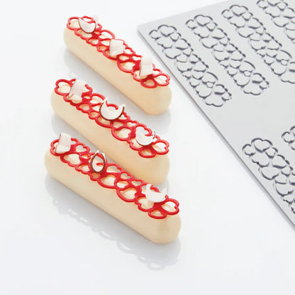 PAVONI 3D Pavodecor Silicone Mat 300 x 175 mm  Hearts 2.6 PR009