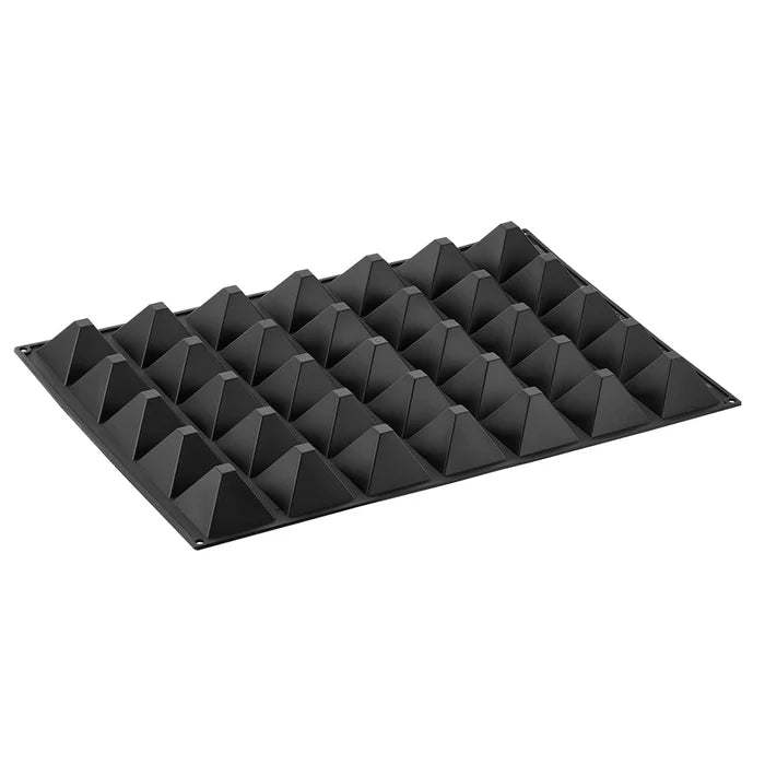 PAVONI 3D Pavoflex Silicone Mould  600 x 400 mm Piramid 80ml Px004