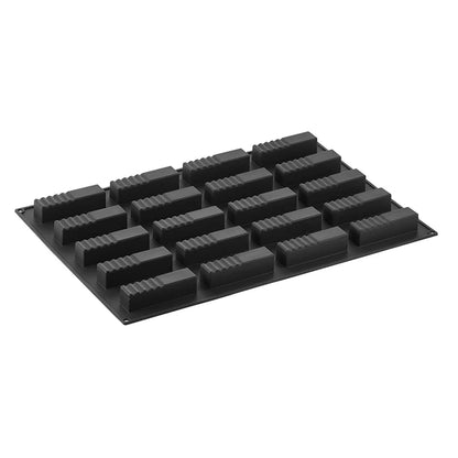 PAVONI 3D Pavoflex Silicone Mould 600 x 400 mm Log 110ml Px026
