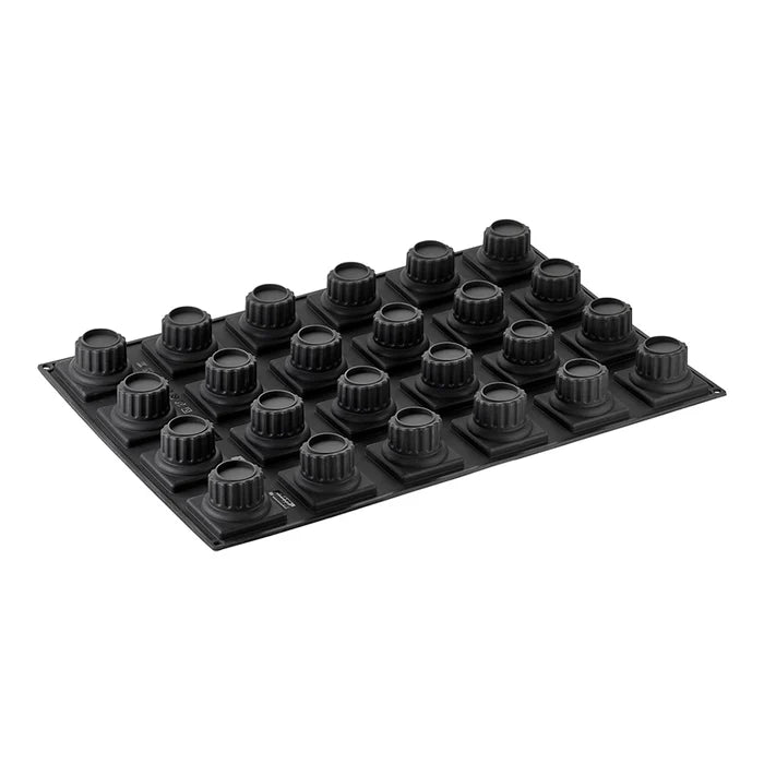 PAVONI 3D Pavoflex Silicone Mould  600 x 400 mm Casear 130ml 24 Indents Px041