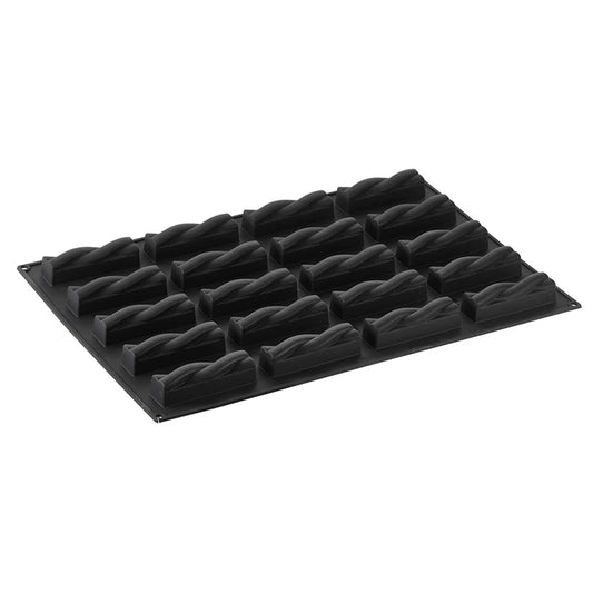 PAVONI 3D Pavoflex Silicone Mould  600 x 400 mm Twist 20 Indents Px042