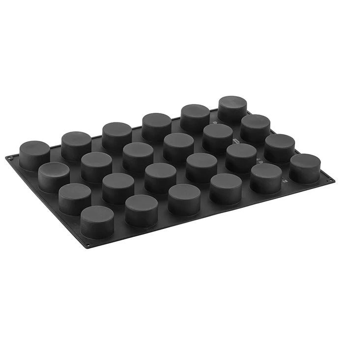 PAVONI 3D Pavoflex Silicone Mould  600 x 400 mm Cilindro 24 indents 130ml Px057