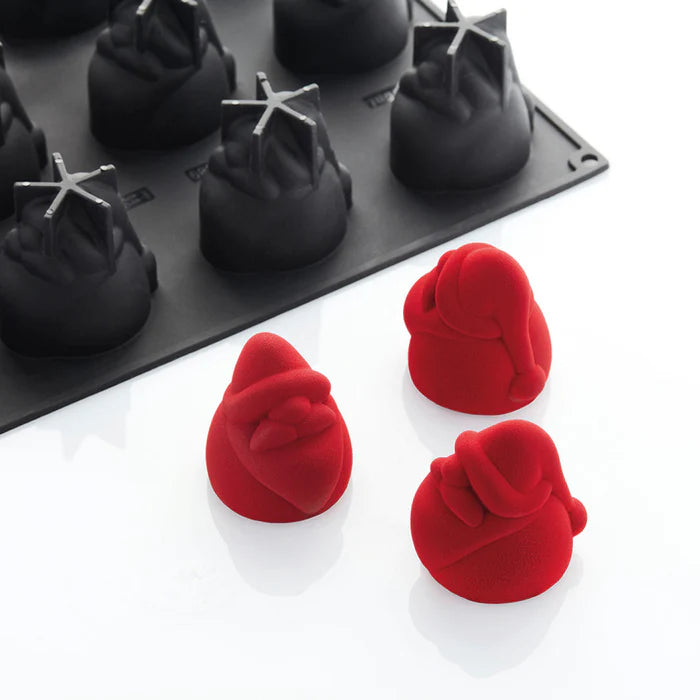 PAVONI 3D Pavoflex Silicone Mould  400 x 300 mm Santa 128ml Px4389S