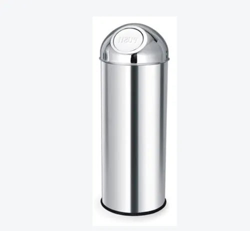 DINER WARES Push Can Bins Stainless Steel